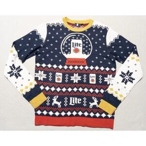Miller Lite Knit Sweater Mens Medium‎